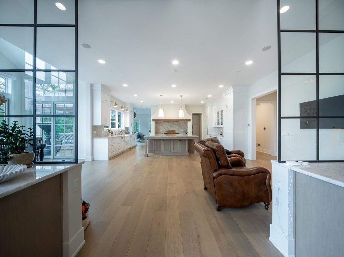 Completed oak floor